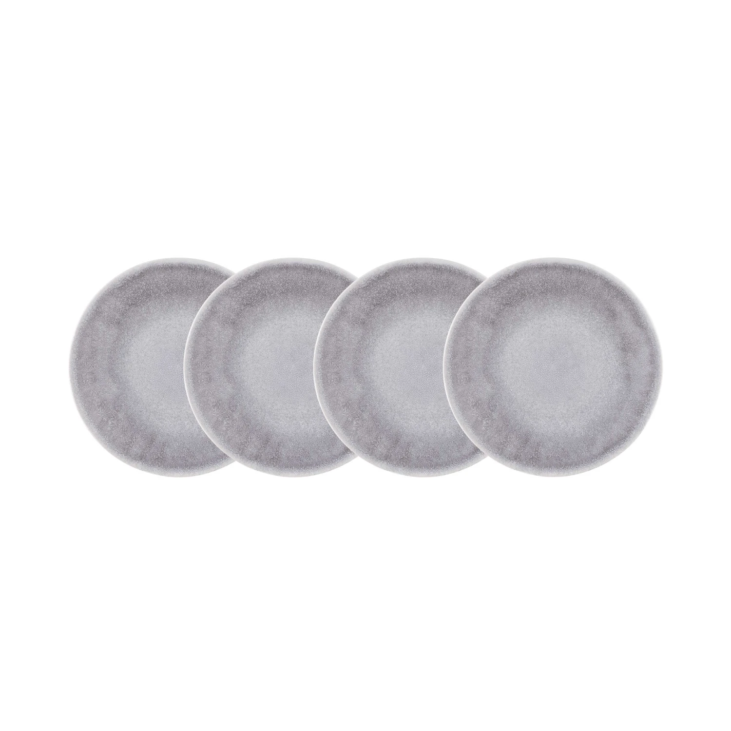 4x Frühstücksteller Ø23cm ATLANTIS In Grau 3 4x Frühstücksteller Ø23cm ATLANTIS In Grau