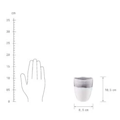 4x Tasse 300ml ATLANTIS In Grau -Butlers butlers 4x tasse 300ml atlantis in grau 3