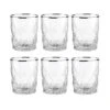 6x Gläser Mit Silberrand 345ml UPSCALE In Silber -Butlers butlers 6x glaser mit silberrand 345ml upscale in silber