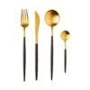 Besteck-Set 16-tlg. Matt STILETTO In Gold-Schwarz -Butlers butlers besteck set 16 tlg matt stiletto in gold schwarz