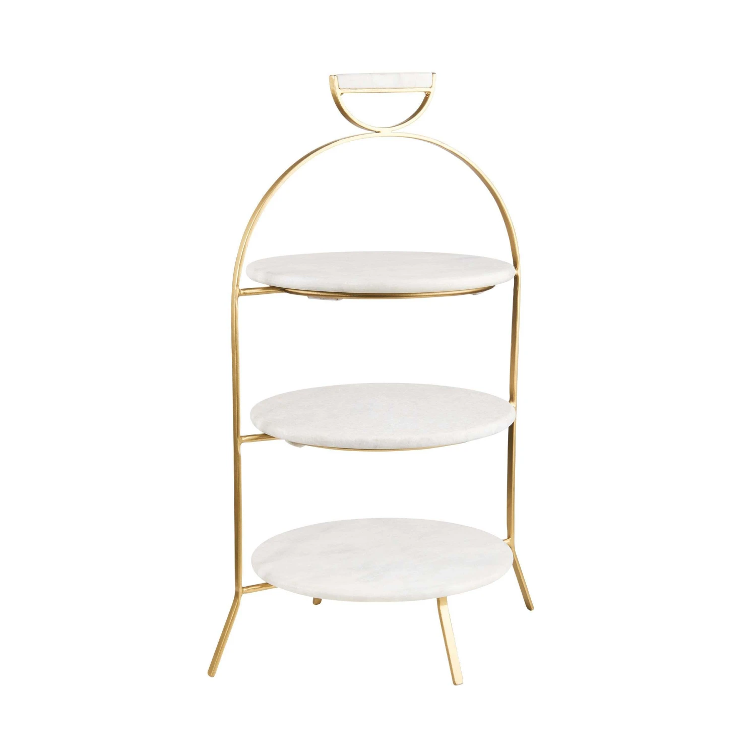 Etagere 3-stufig Höhe 65cm MARBLE In Weiß 5 Etagere 3-stufig Höhe 65cm MARBLE In Weiß – Bild 3