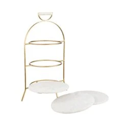 Etagere 3-stufig Höhe 65cm MARBLE In Weiß 10 Etagere 3-stufig Höhe 65cm MARBLE In Weiß -Butlers butlers etagere 3 stufig hohe 65cm marble in weiss 3