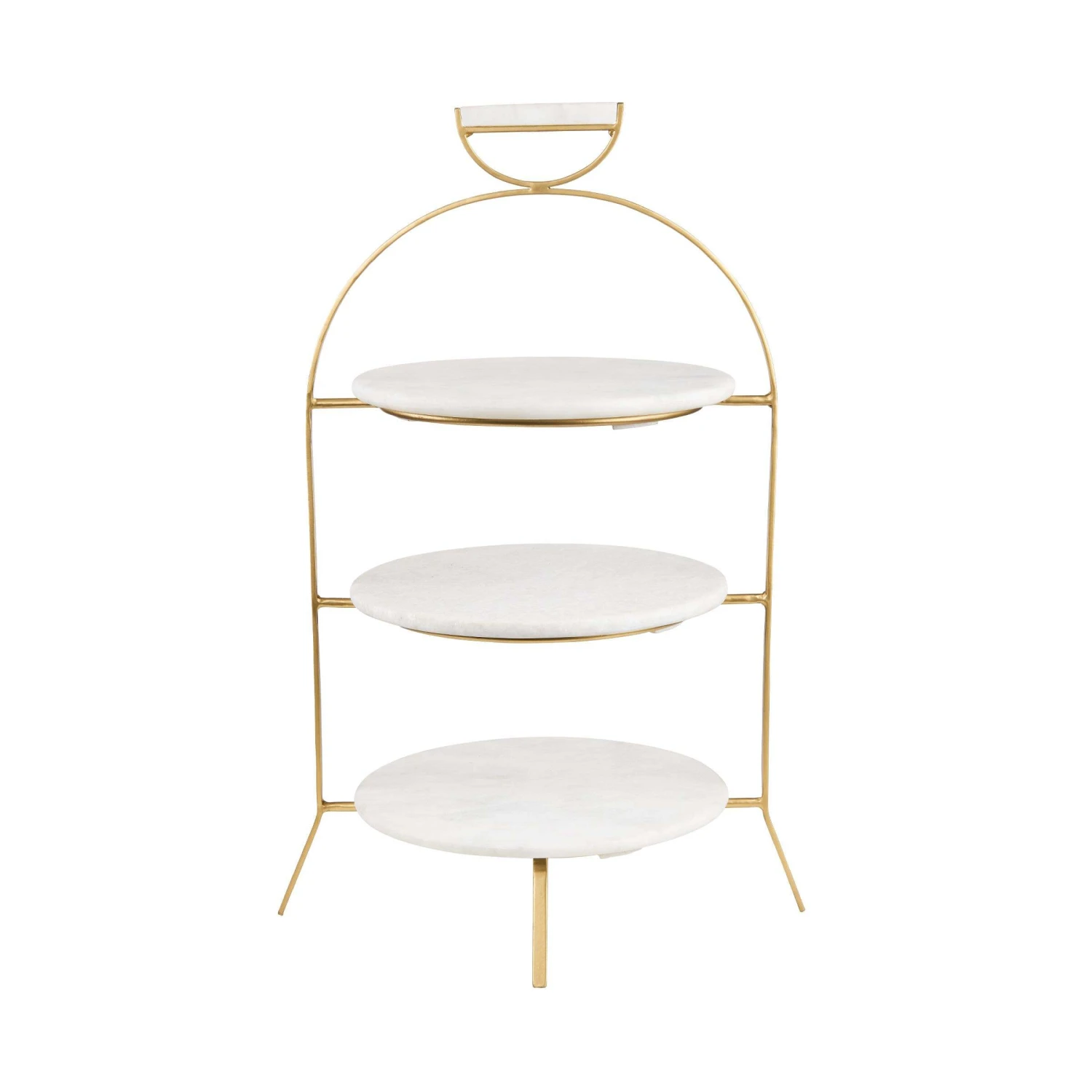 Etagere 3-stufig Höhe 65cm MARBLE In Weiß 3 Etagere 3-stufig Höhe 65cm MARBLE In Weiß