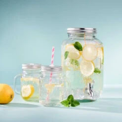 Getränkespender 3,5 L REFRESH In Transparent -Butlers butlers getrankespender 3 5 l refresh in transparent 10