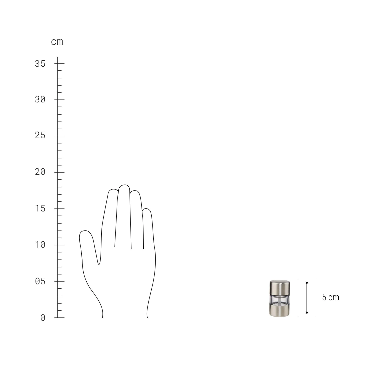Mini Salz- Oder Pfeffermühle SPICE UP In Transparent 3 Mini Salz- Oder Pfeffermühle SPICE UP In Transparent – Bild 2