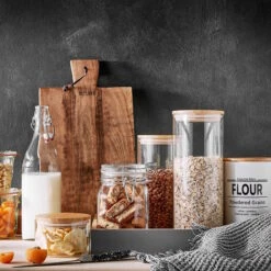 Vorratsglas 2300ml WOODLOCK In Transparent -Butlers butlers vorratsglas 2300ml woodlock in transparent 5